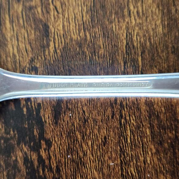 Oneida ELAINE Dinner Fork Set 4 Flatware Silverware Silver Plate Cutlery VTG - Picture 4 of 8